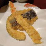 Tempura Fusou - チキン南蛮定食の天ぷら（1皿目）