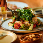 Oriental-style salad with plenty of coriander, avocado, and Mio chicken