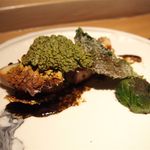 神保町 傳 - ［1402］熟成させた鰆はチヂミキャベツ、芽キャベツト共に