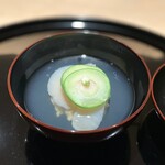 まき村 - 帆立の真薯 平貝 小メロン