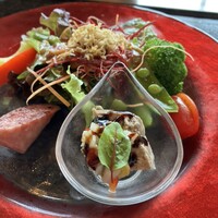 大淀河畔 みやちく - 季節の野菜サラダ