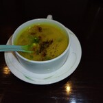 バングラキッチン - サービスのスープ　見た目より優しい味わい　具沢山スープ