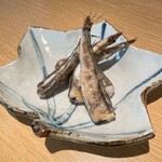 目光りの塩焼き