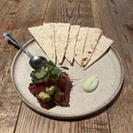 ロイヤルガーデンカフェ - 中トロ鮪といぶり漬けのタルタル 山葵ソース