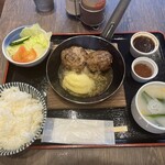 肉すずき - ハンバーグＷ　Ｃセット　R6.5.21