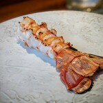 蒼 - 荒天の中、さかな人長谷川さんがゲットして下さった、トレトレ巨大赤座海老♪＼(^o^)／