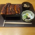 わたべ - 地焼きの特上鰻重セット。肝吸い、香の物付
