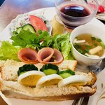 ko-hi-yarampu - モーニング　サンドウィッチセット