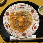 洋麺屋五右衛門 横浜ポルタ店 - 海老とモッツァレラチーズのカルボナーラチリトマトソース