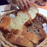 ポワンエリーニュ - パン盛り合わせと長男