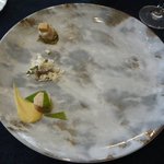 SALONE 2007 - 「サワラ＆フォアグラ」×3(真ん中上方に、透明なソース)（2014.3）