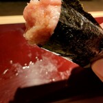 築地 男前鮓 - 玉ねぎトロ