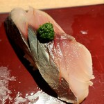 築地 男前鮓 - 〆鯖（追加）