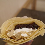 ナチュラルクレープ - 料理写真:あずき 玄米フレーク きな粉 ホイップクリームのクレープ