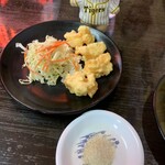 中華料理こうれん - セットのエビ天。