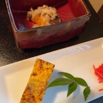 柏屋旅館 - 切り干し大根と玉子焼き