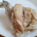 Torishoushouten - 丸鶏解体骨付き(むね)から揚げ1/4￥370