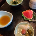 柏屋旅館 - 香物とデザート