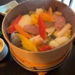 柏屋旅館 - 地元野菜の温泉蒸し