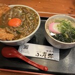 小雀弥 東大阪店 - カツカレー丼/ミニ温うどん