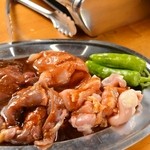 一八食堂 - お得な「一八鶏焼セット」880円。