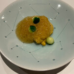 鮨処 有馬 - ウニとイカの出汁ジュレがけ