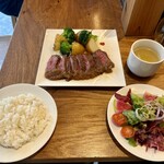 Yoyogihachimaｎ BISTRO NONKI - ハラミステーキセット