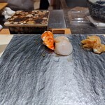 銀座のみこ寿司 - 海老、帆立
