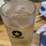 串屋横丁 神田南口店 - 生ビールは黒生