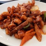中華料理 秀林 - 鶏肉甘味噌辛味炒め