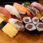 いなせ寿司 - ランチにぎり800円