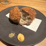 酒 秀治郎 - ゴボウのメンチカツ　美味！！