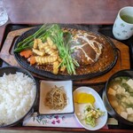 Sande - ハンバーグ定食1,050円