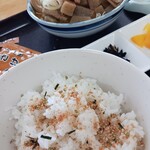 もつ煮ショップ - ふりかけ付き～(^3^)/