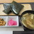 cafe MiNoRi - 料理写真:登米産米（一寸法師）おにぎり みそ汁付き500円