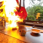 鉄板焼ステーキ 一ッ葉ミヤチク - 