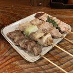 Sumibi Yaki Tori Ichiban - こころ（140円） / はさみ（140円） / み（140円） / しそ巻（140円）