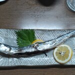味の蔵どんつく - 生さんま塩焼　令和5年はサンマが不漁でしかも細かった。