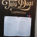 Two Dogs Taproom - 置いているクラフトビールのメニュー
