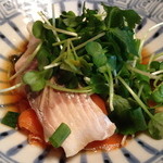 花仙庵 仙仁温泉 岩の湯 - 魚と豆腐の蒸し物