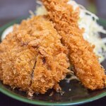 えんちゃん食堂 - 2024.5 ミックスフライ（1,050円）エビフライ、アジフライ、メンチカツ