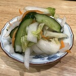 とんかつ 美濃屋 - お新香