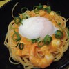 kyoufuusupagetthipontoiru - 湯葉と海老とモッツァレラチーズのトマトクリーム