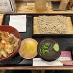 浅草橋百そば - 海鮮かき揚げ丼定食¥1280