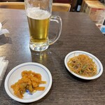 創作中華 好吃 - 先ずはランチビール小　小鉢２皿