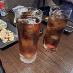 Motsukushi Shusai Tsubaki - ウーロン茶一杯目、相方の飲むウーロン茶二杯目