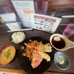 天ぷら 大吉 - 真上からの朝ごはんの図