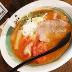 自家製麺 麺屋 利八 - 完熟トマトらぁめん(1150円)