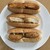 むっちといぶきのコッペパン - 料理写真:上から、サーモンフライ、マグロカツ、コロッケ