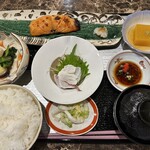 Saigetsu - トロサーモンゆうあん焼きの定食（1430円）